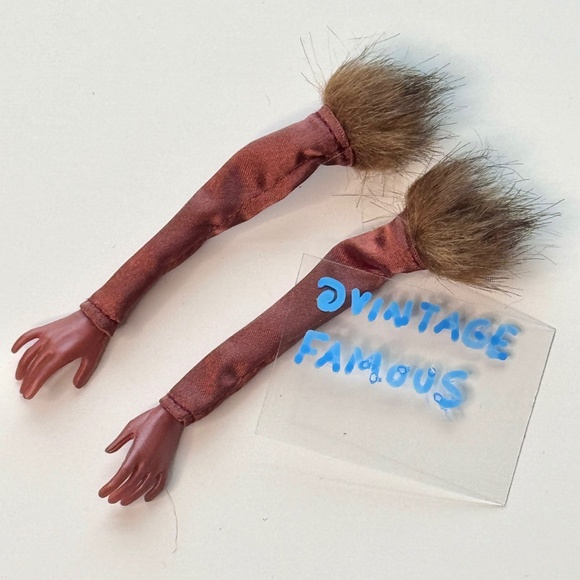 Integrity Long Gloves Fur Brown GLOVED HANDS Fashion Royalty Eugenia Doll FR IT - Picture 1 of 4